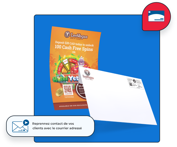 Réengagez vos clients avec le courrier adressé.